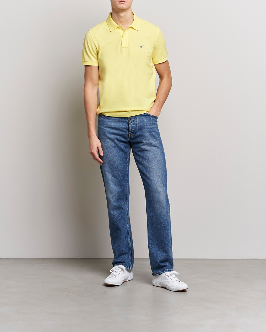 Hombres | Polos | GANT | The Original Polo Clear Yellow