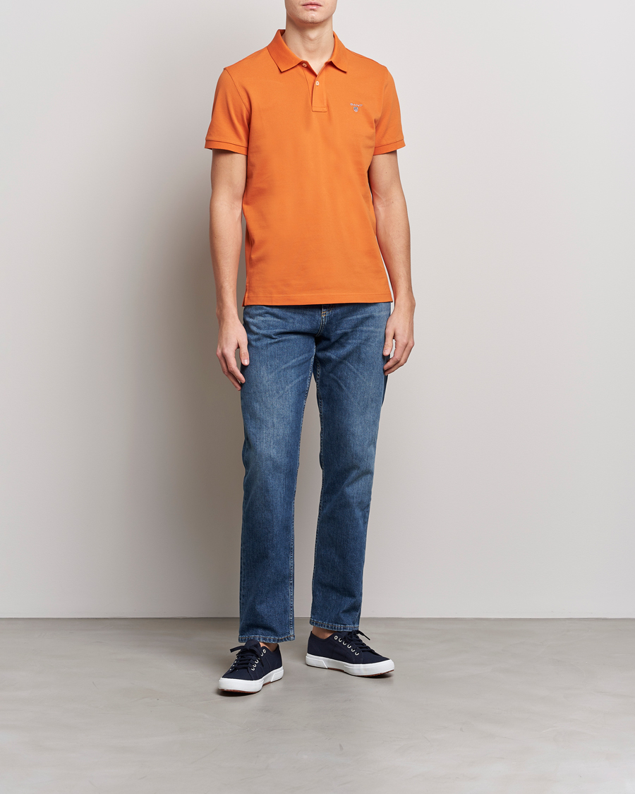 Hombres | Polos | GANT | The Original Polo Pumpkin Orange