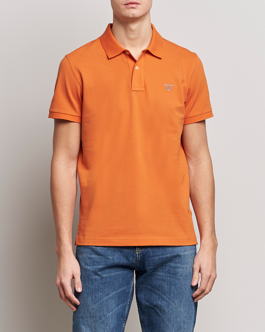 Hombres | Polos | GANT | The Original Polo Pumpkin Orange
