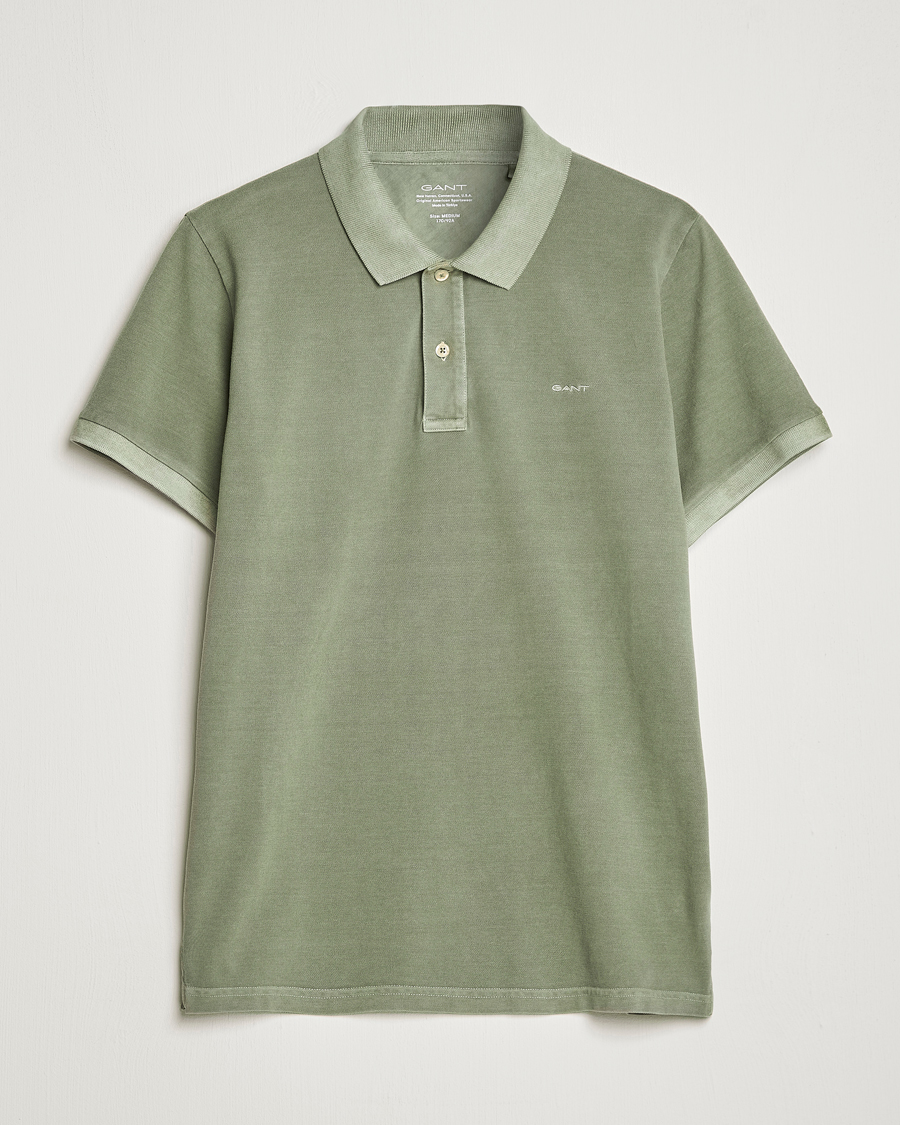 Hombres | Polos | GANT | Sunbleached Polo Calamata Green