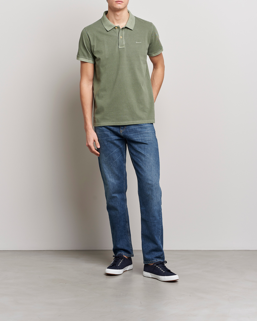Hombres | Polos | GANT | Sunbleached Polo Calamata Green