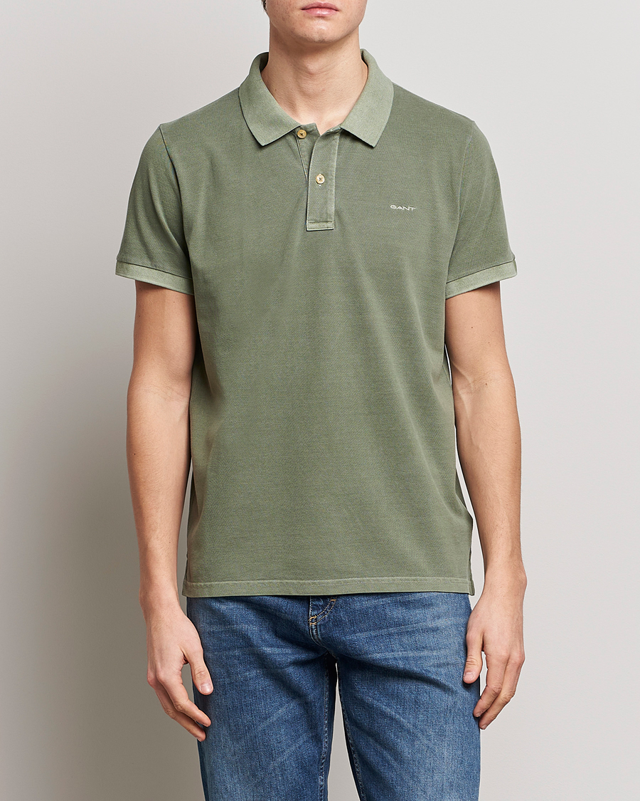 Hombres | Polos | GANT | Sunbleached Polo Calamata Green