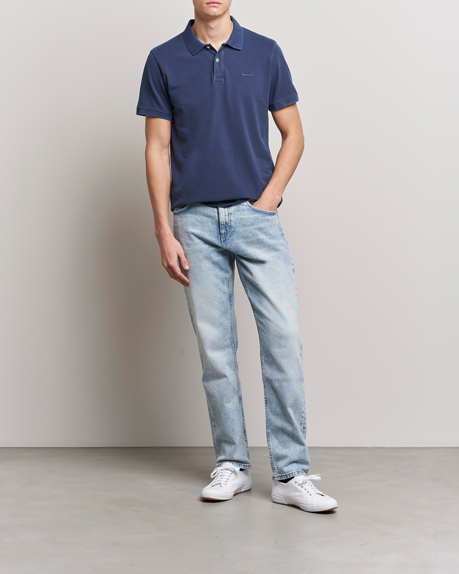 Hombres | Polos | GANT | Sunbleached Polo Persian Blue