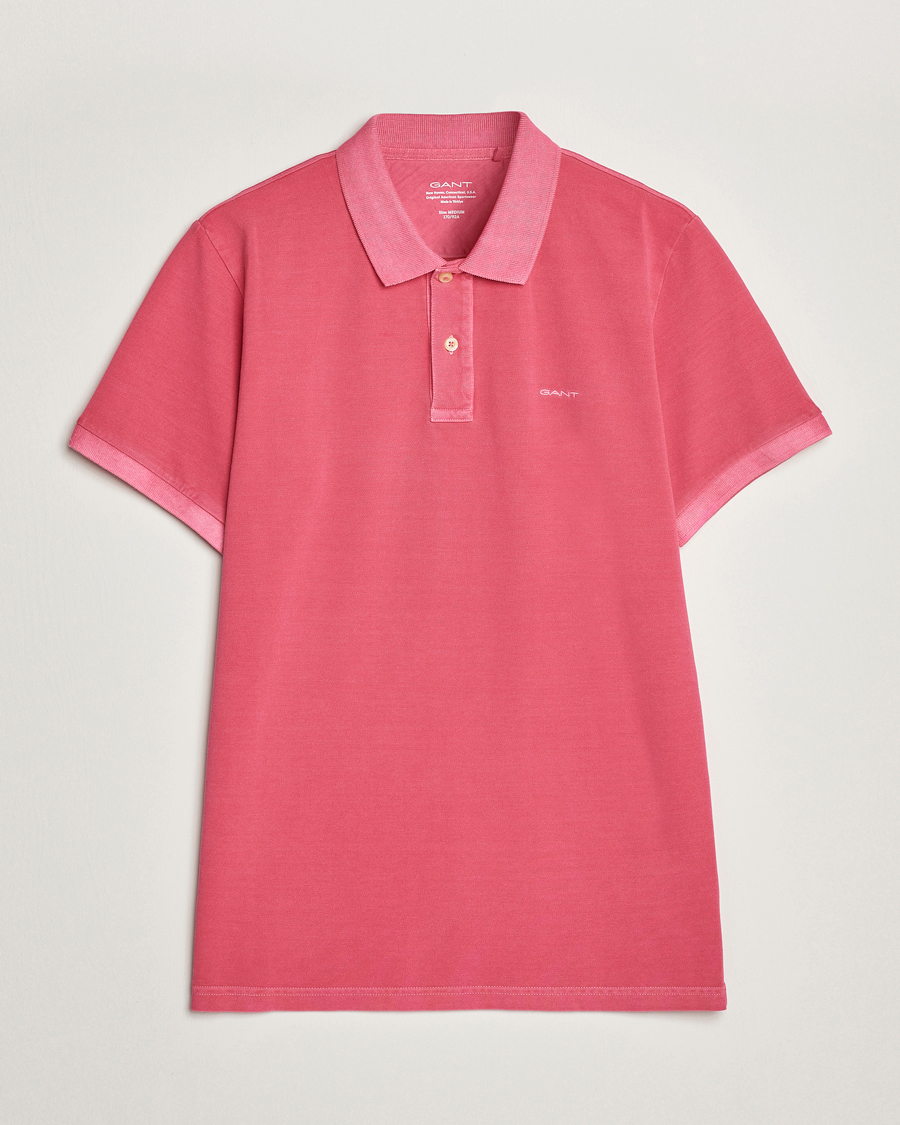 Hombres | Polos | GANT | Sunbleached Polo Magenta Pink