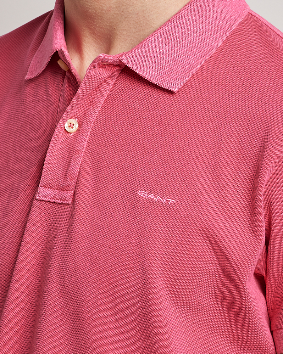 Hombres | Polos | GANT | Sunbleached Polo Magenta Pink
