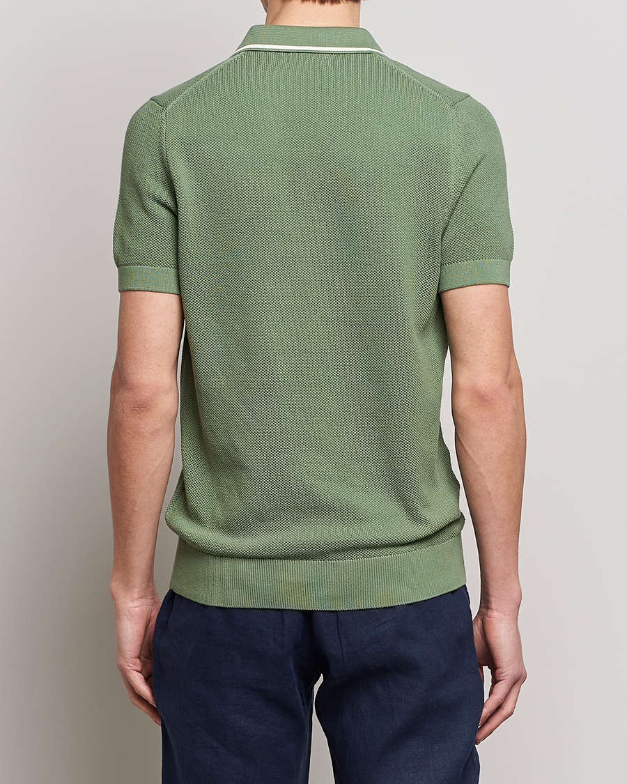 Hombres | Polos | GANT | Cotton Knitted Polo Calamata Green
