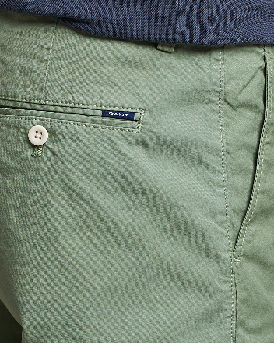 Hombres | Pantalones cortos | GANT | Regular Sunbleached Shorts Calamata Green