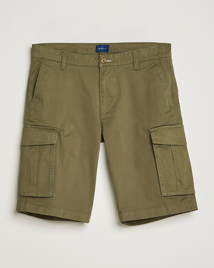 Hombres | Pantalones cortos | Gant | Relaxed Twill Cargoshorts Racing Green