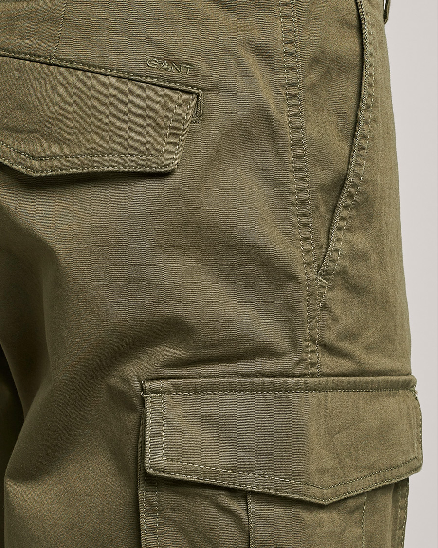 Hombres | Pantalones cortos | Gant | Relaxed Twill Cargoshorts Racing Green
