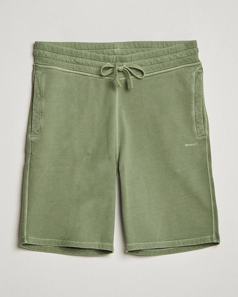 Hombres | Pantalones cortos | GANT | Sunbleached Sweatshorts Calamata Green