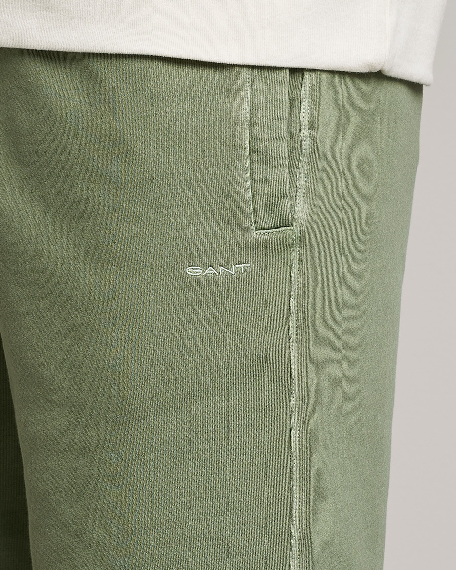 Hombres | Pantalones cortos | GANT | Sunbleached Sweatshorts Calamata Green