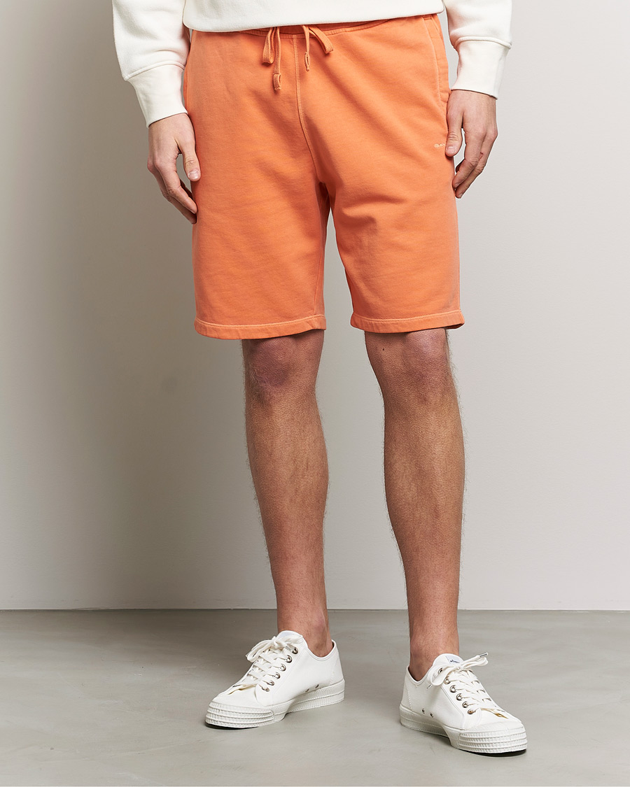 Hombres | Pantalones cortos | GANT | Sunbleached Sweatshorts Apricot Orange