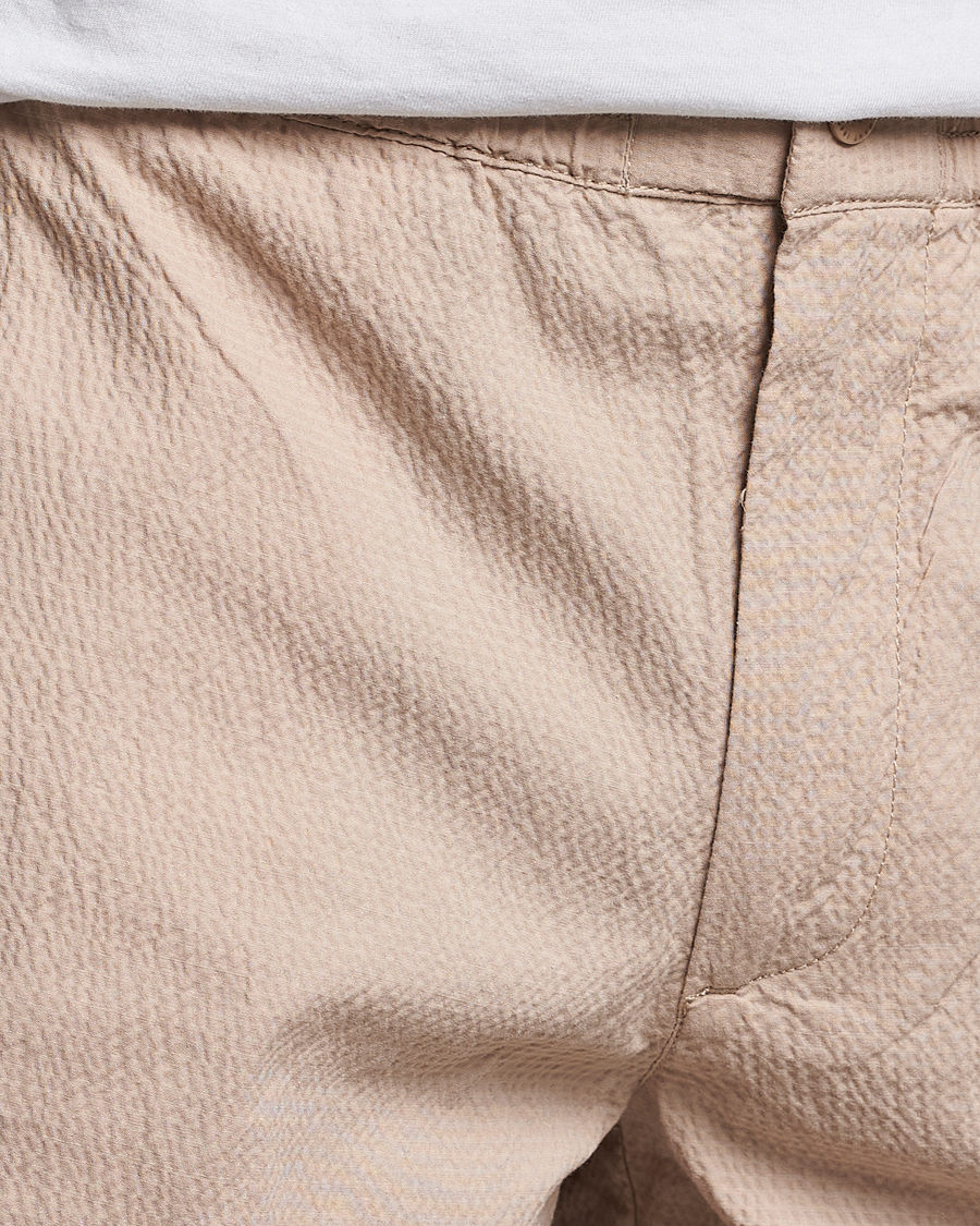 Hombres | Pantalones cortos | GANT | Seersucker Drawstring Shorts Dry Sand