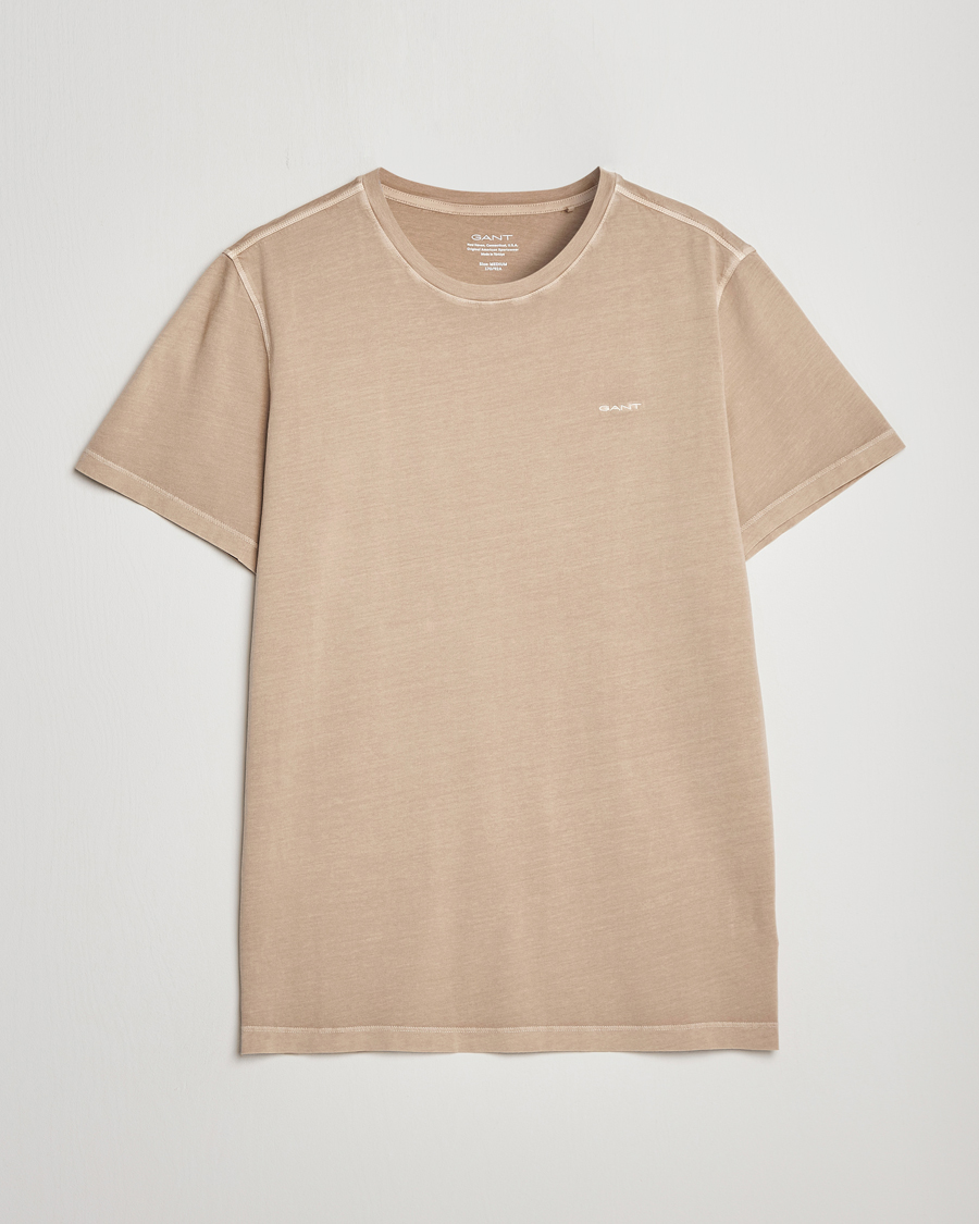 Hombres | Camisetas | GANT | Sunbleached T-Shirt Concrete Beige