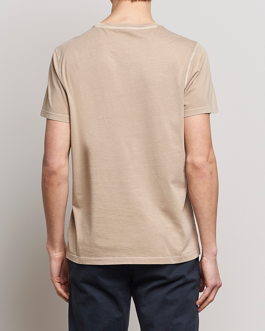 Hombres | Camisetas | GANT | Sunbleached T-Shirt Concrete Beige