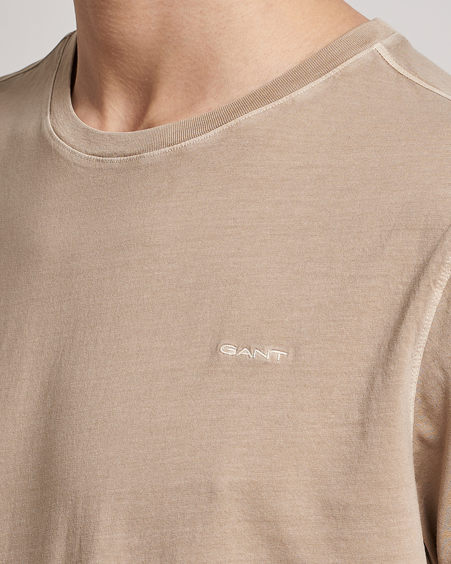 Hombres | Camisetas | GANT | Sunbleached T-Shirt Concrete Beige