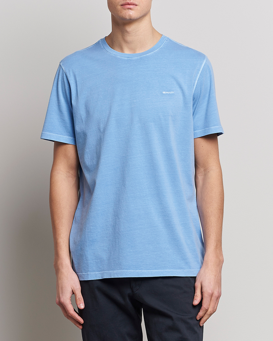 Hombres | Camisetas | GANT | Sunbleached T-Shirt Gentle Blue