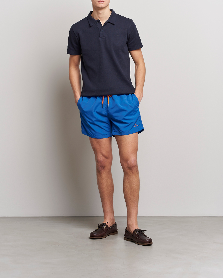 Hombres | Bañadores | Gant | Basic Swimshorts Nautical Blue