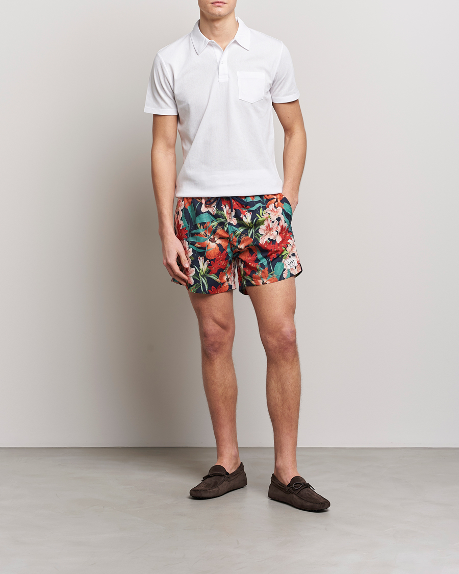 Hombres | Bañadores | GANT | Printed Flower Swimshorts Marine Multi
