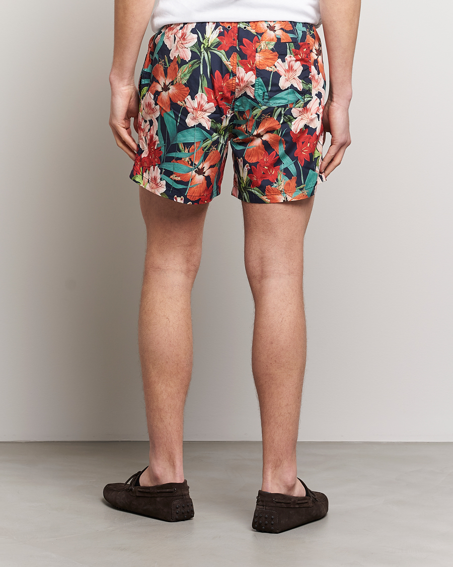 Hombres | Bañadores | GANT | Printed Flower Swimshorts Marine Multi