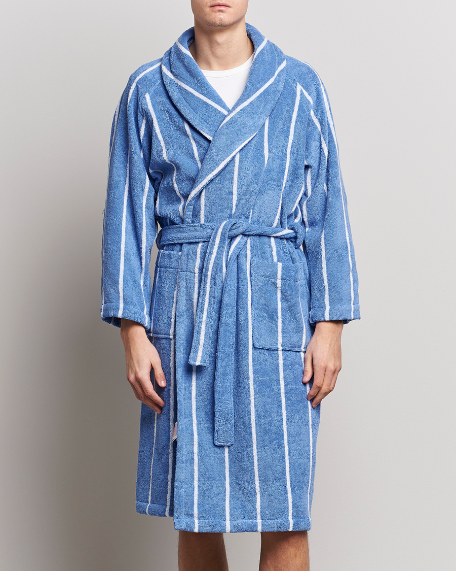 Hombres | Pijamas y batas | GANT | Striped Robe Blue Bell