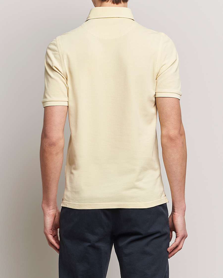Hombres | Polos | Gran Sasso | Washed Polo Yellow