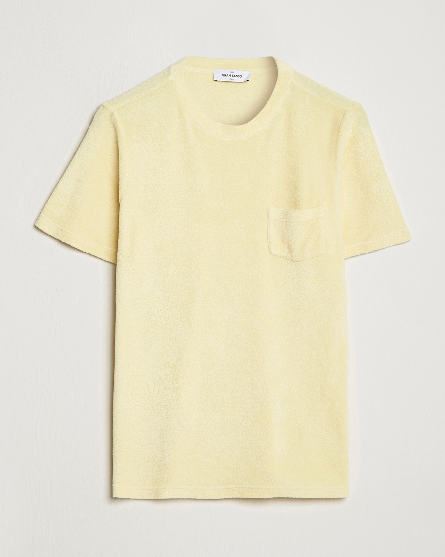 Hombres | Camisetas | Gran Sasso | Cotton Terry Tee Yellow