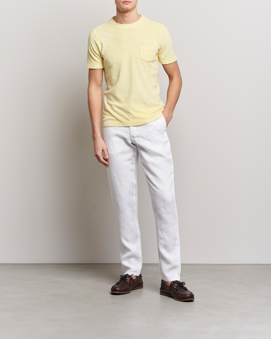 Hombres | Camisetas | Gran Sasso | Cotton Terry Tee Yellow