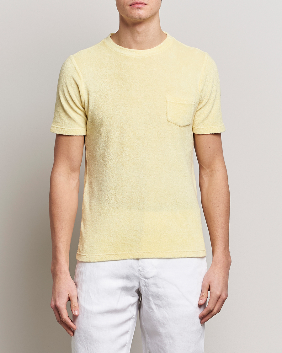Hombres | Camisetas | Gran Sasso | Cotton Terry Tee Yellow