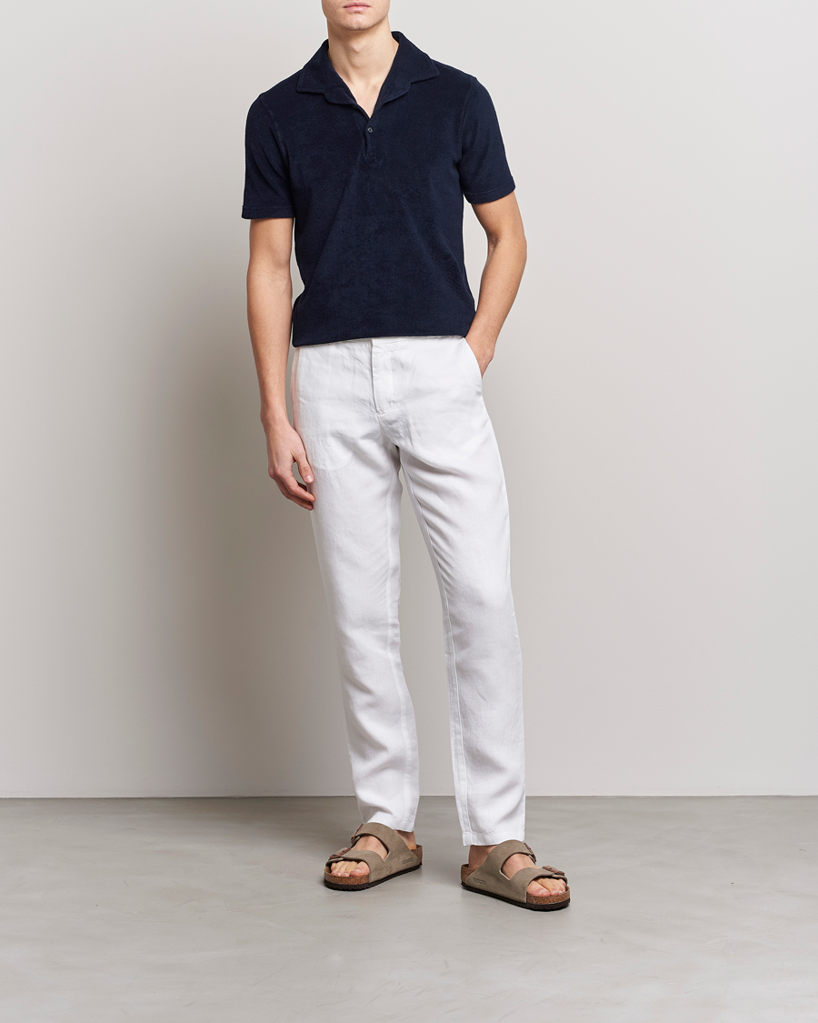 Hombres | Polos | Gran Sasso | Cotton Terry Polo Navy