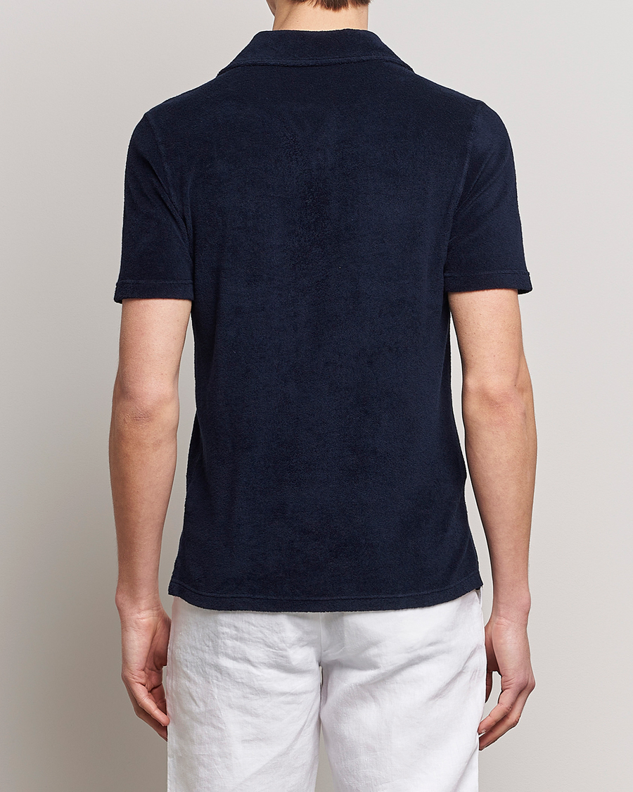 Hombres | Polos | Gran Sasso | Cotton Terry Polo Navy