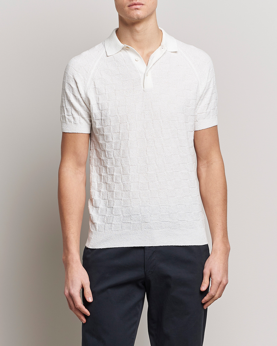 Hombres | Polos | Gran Sasso | Structured Terry Polo White
