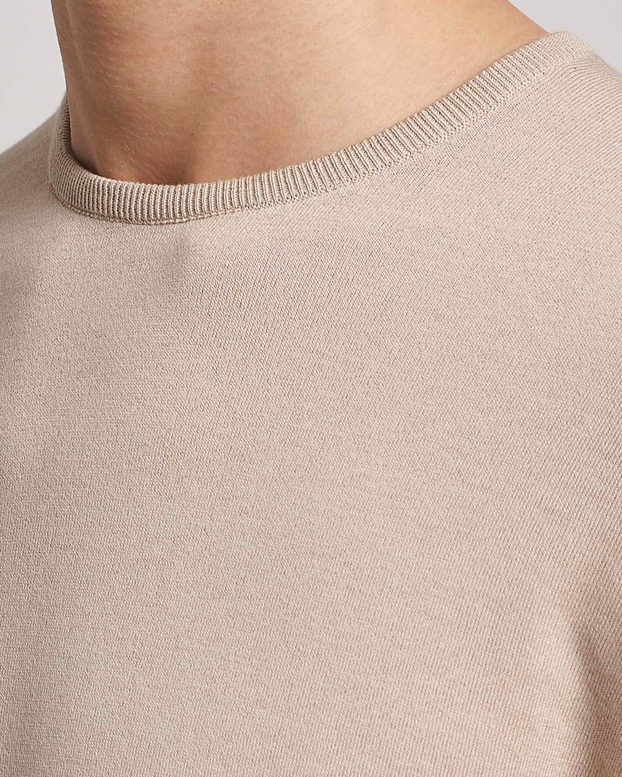 Hombres | Jerséis y prendas de punto | John Smedley | Hatfield Sea Island Crew Neck Almond