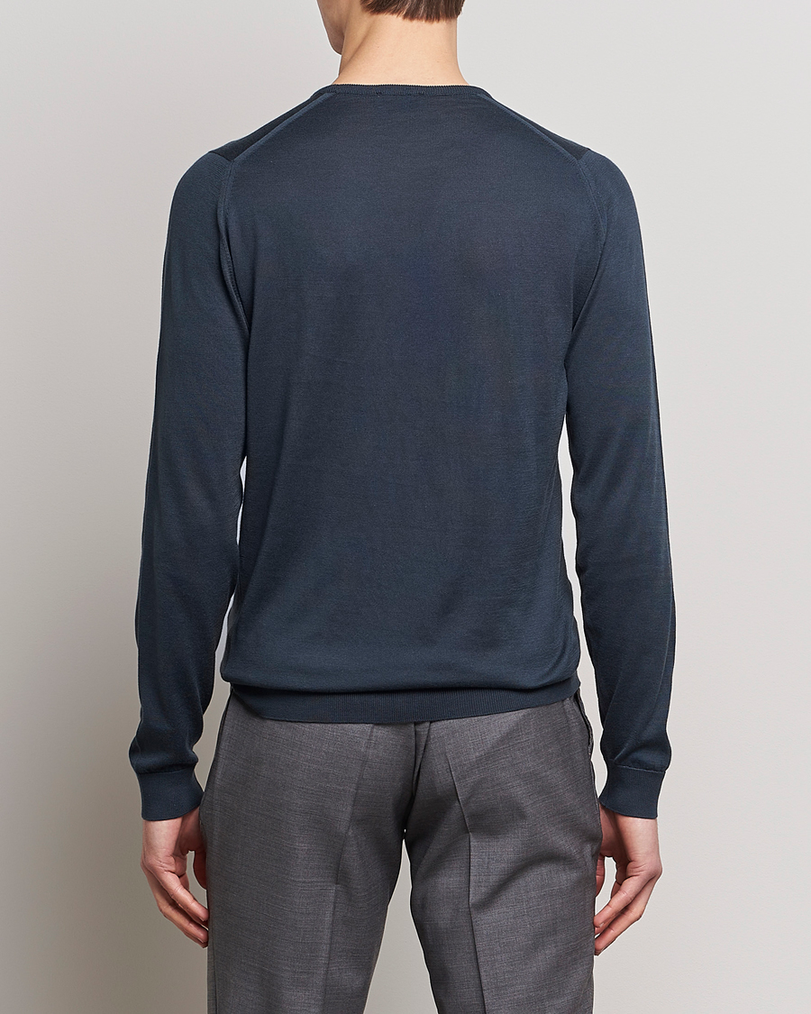 Hombres | Jerséis y prendas de punto | John Smedley | Hatfield Sea Island Crew Neck Granite