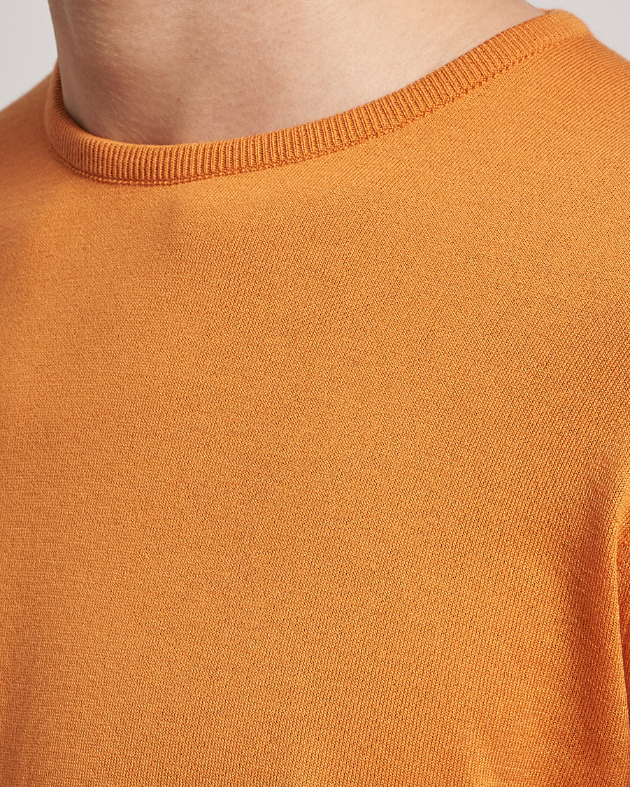 Hombres | Jerséis y prendas de punto | John Smedley | Hatfield Sea Island Crew Neck Mandarin Orange