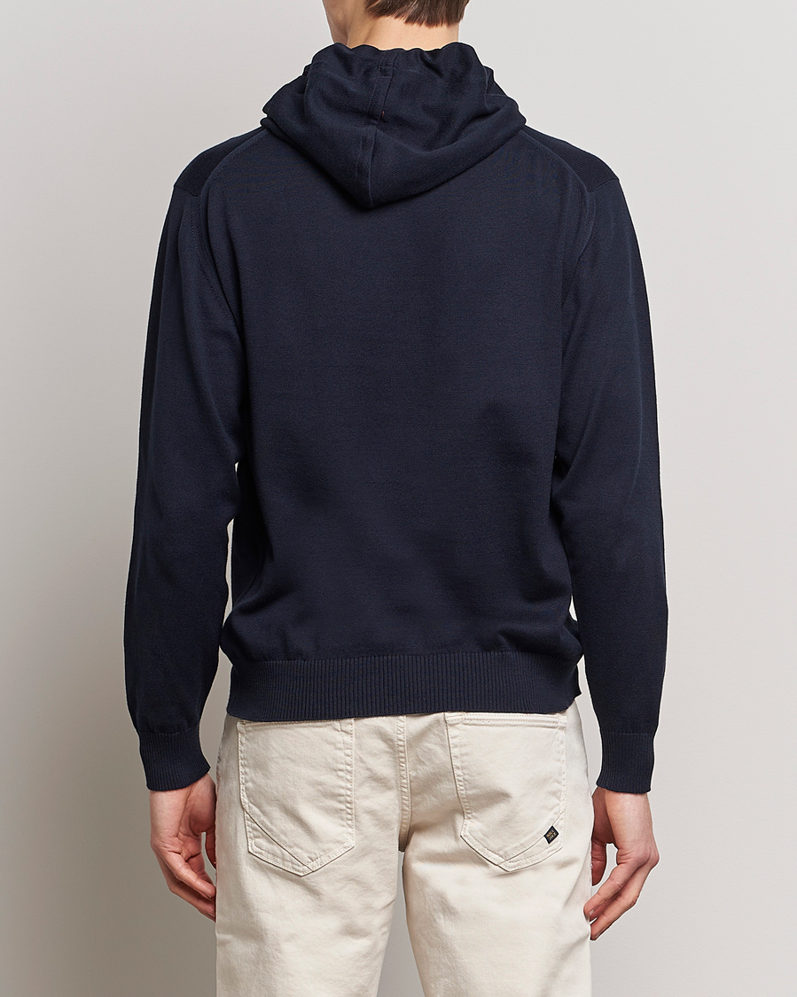 Hombres | Jerséis y prendas de punto | John Smedley | Sundown Sea Island Hoodie Navy