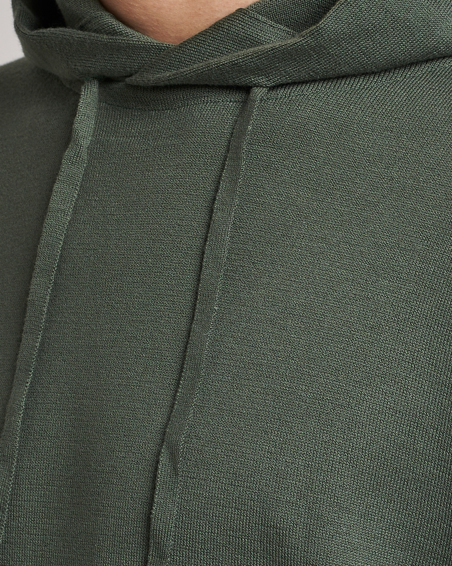 Hombres | Jerséis y prendas de punto | John Smedley | Sundown Sea Island Hoodie Palm Green