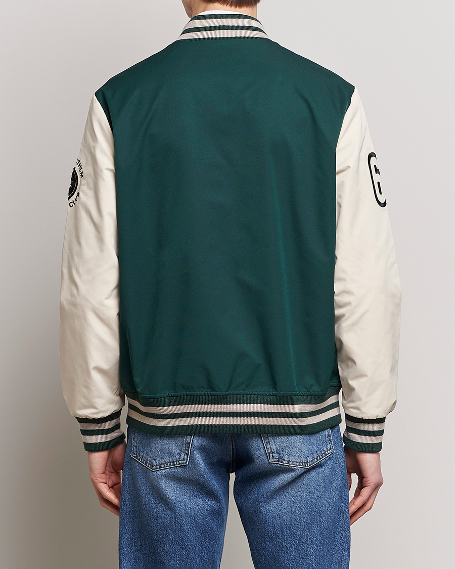 Hombres | Abrigos y chaquetas | Morris | Ramsey Nylon Baseball Jacket Green/White