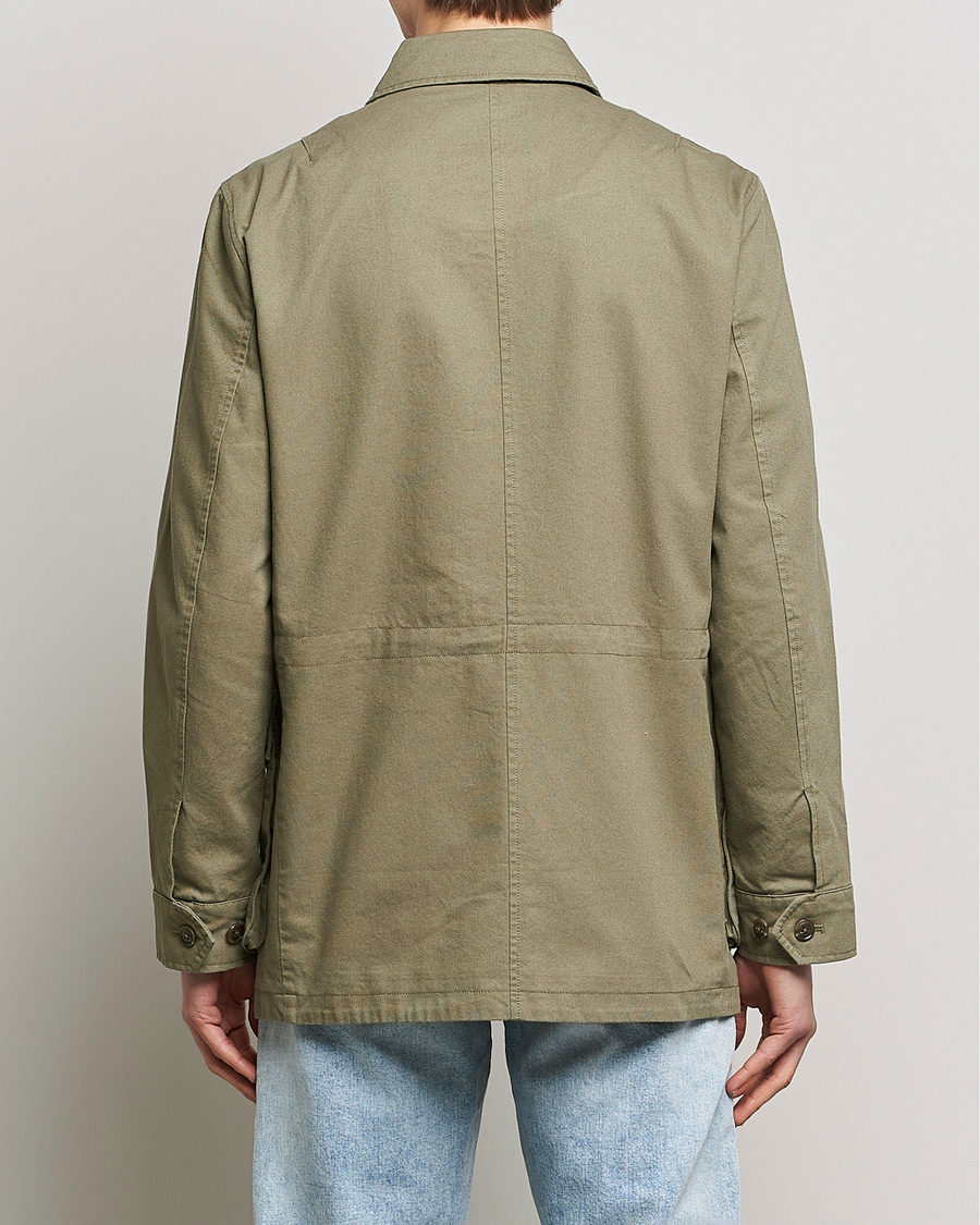 Hombres | Abrigos y chaquetas | Morris | Amira Cotton Sand Field Jacket Olive