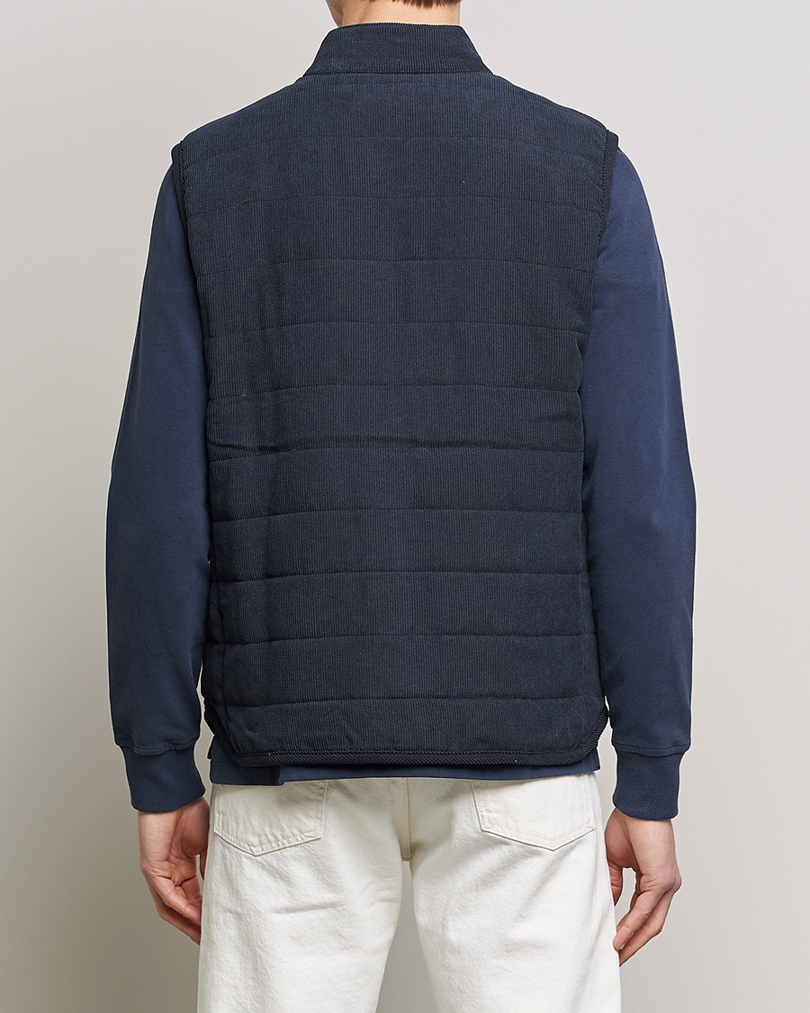 Hombres | Chalecos | Morris | Woburn Baby Cord Vest Blue