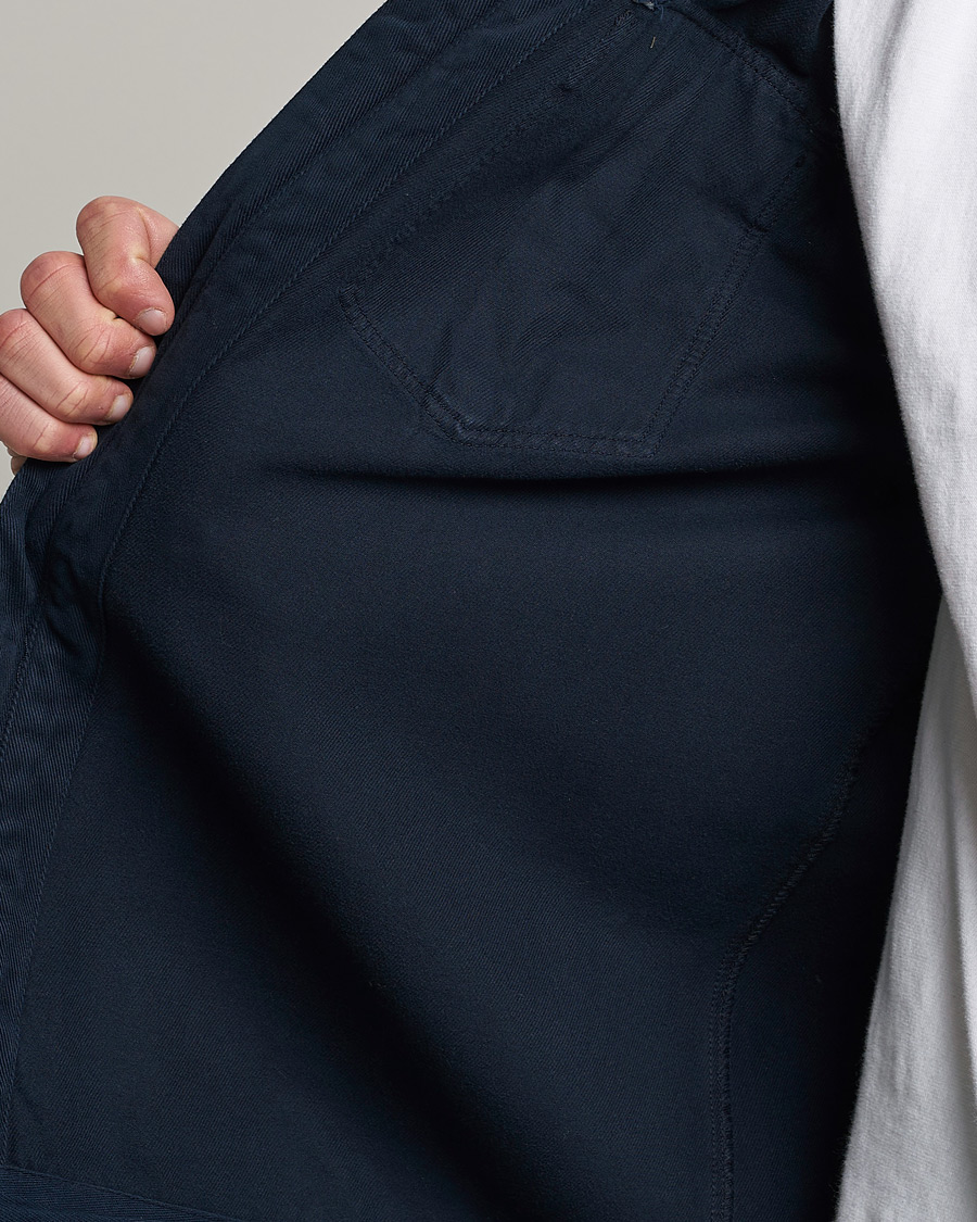 Hombres | Camisas | Morris | Brayden Zip Overshirt Old Blue