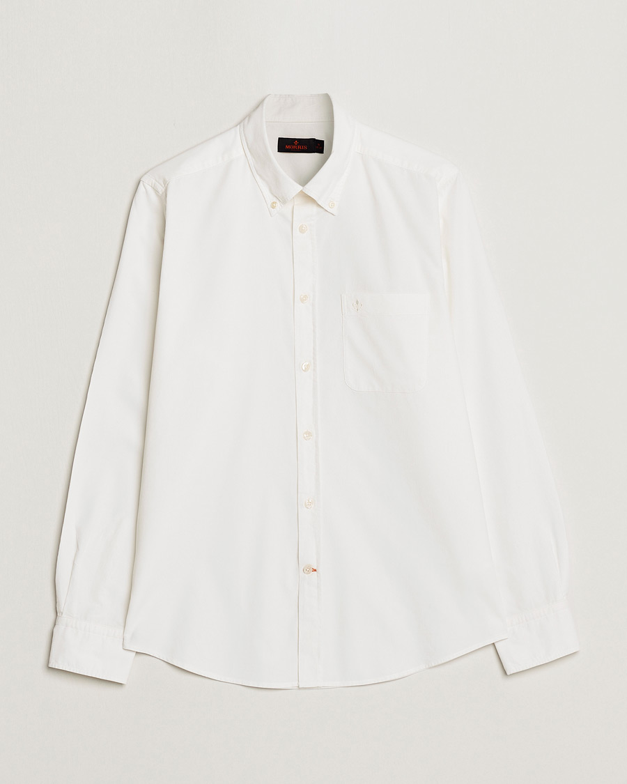 Hombres | Camisas | Morris | Summer Corduroy Shirt Off White