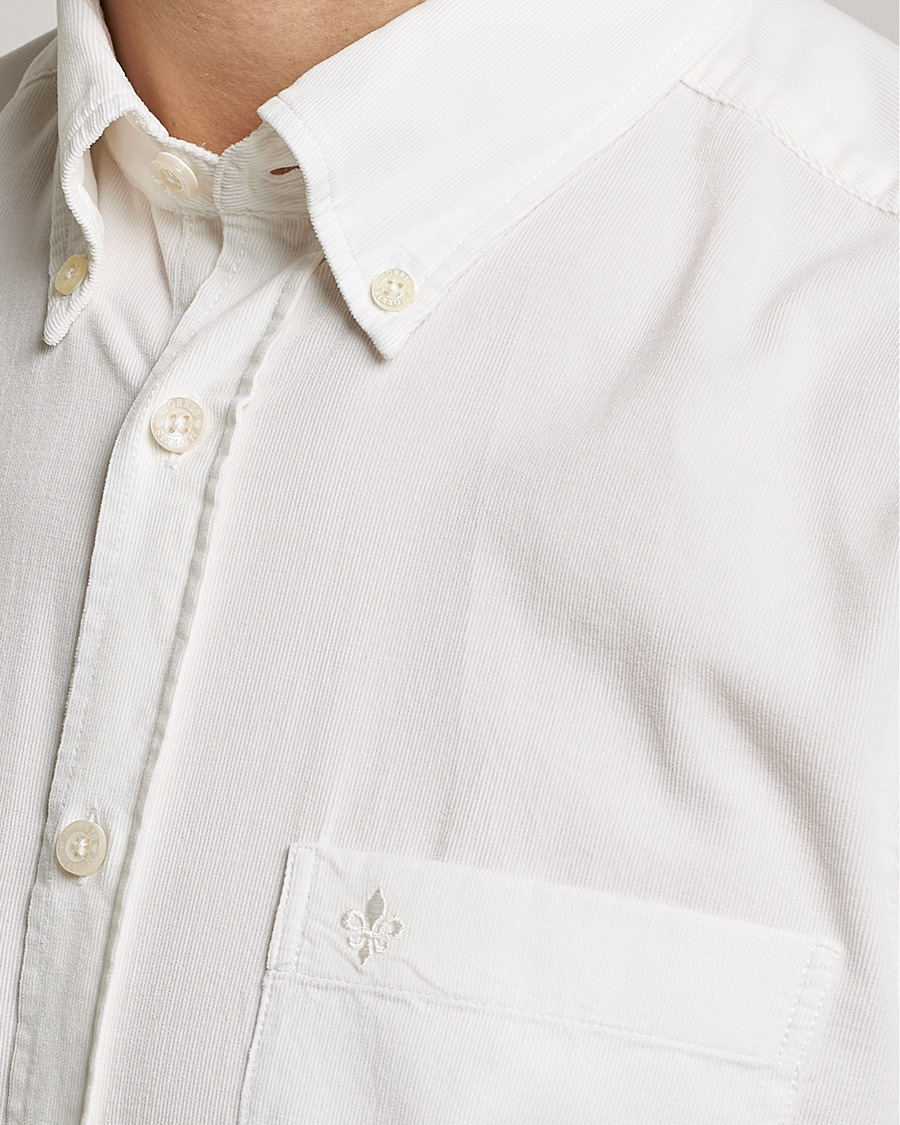 Hombres | Camisas | Morris | Summer Corduroy Shirt Off White