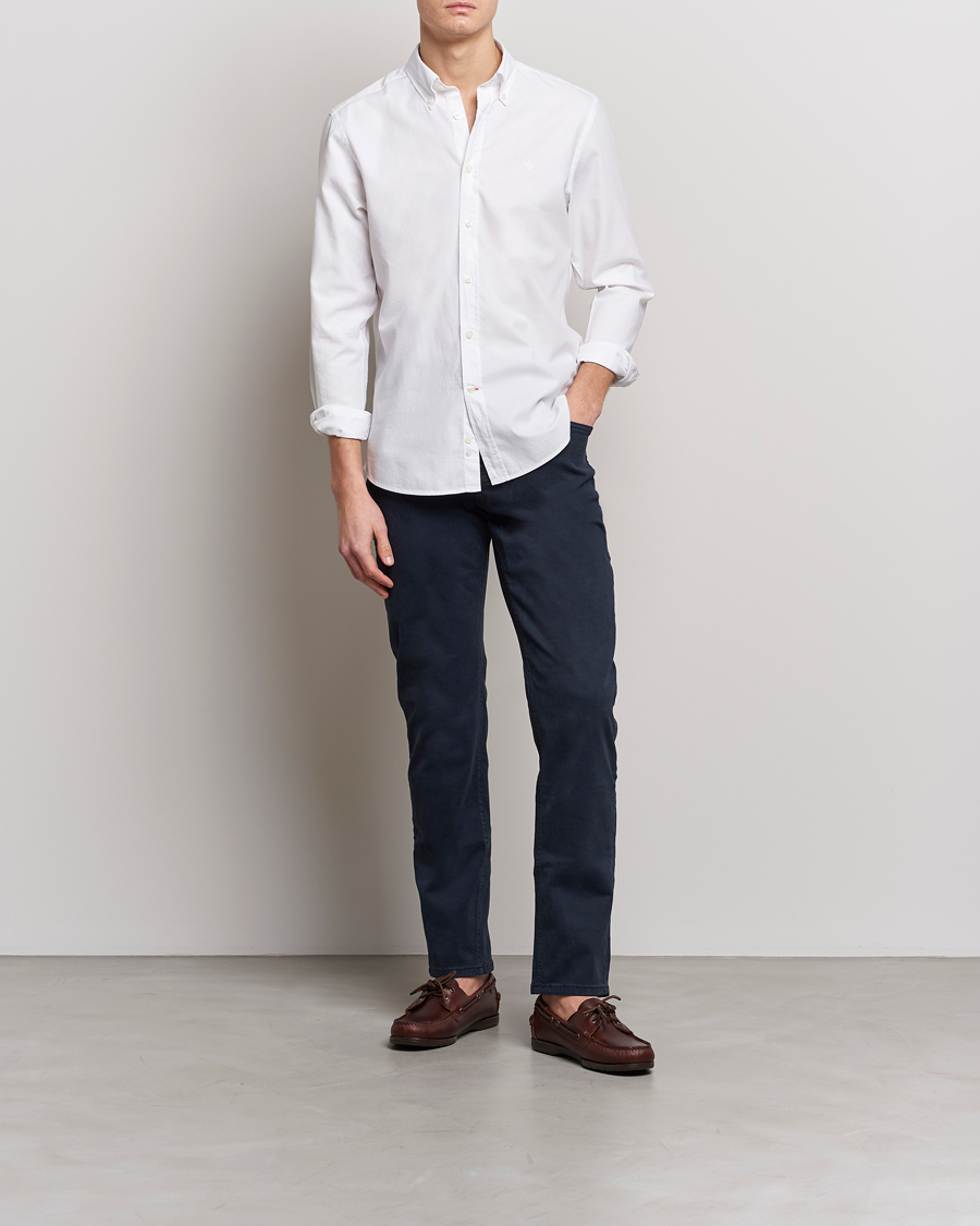 Hombres | Camisas | Morris | Structured Washed Button Down Shirt White