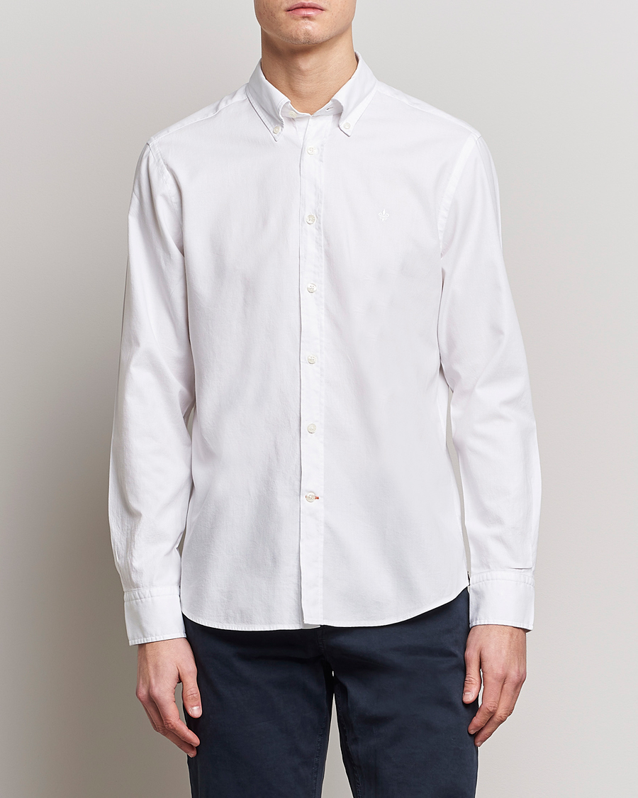Hombres | Camisas | Morris | Structured Washed Button Down Shirt White