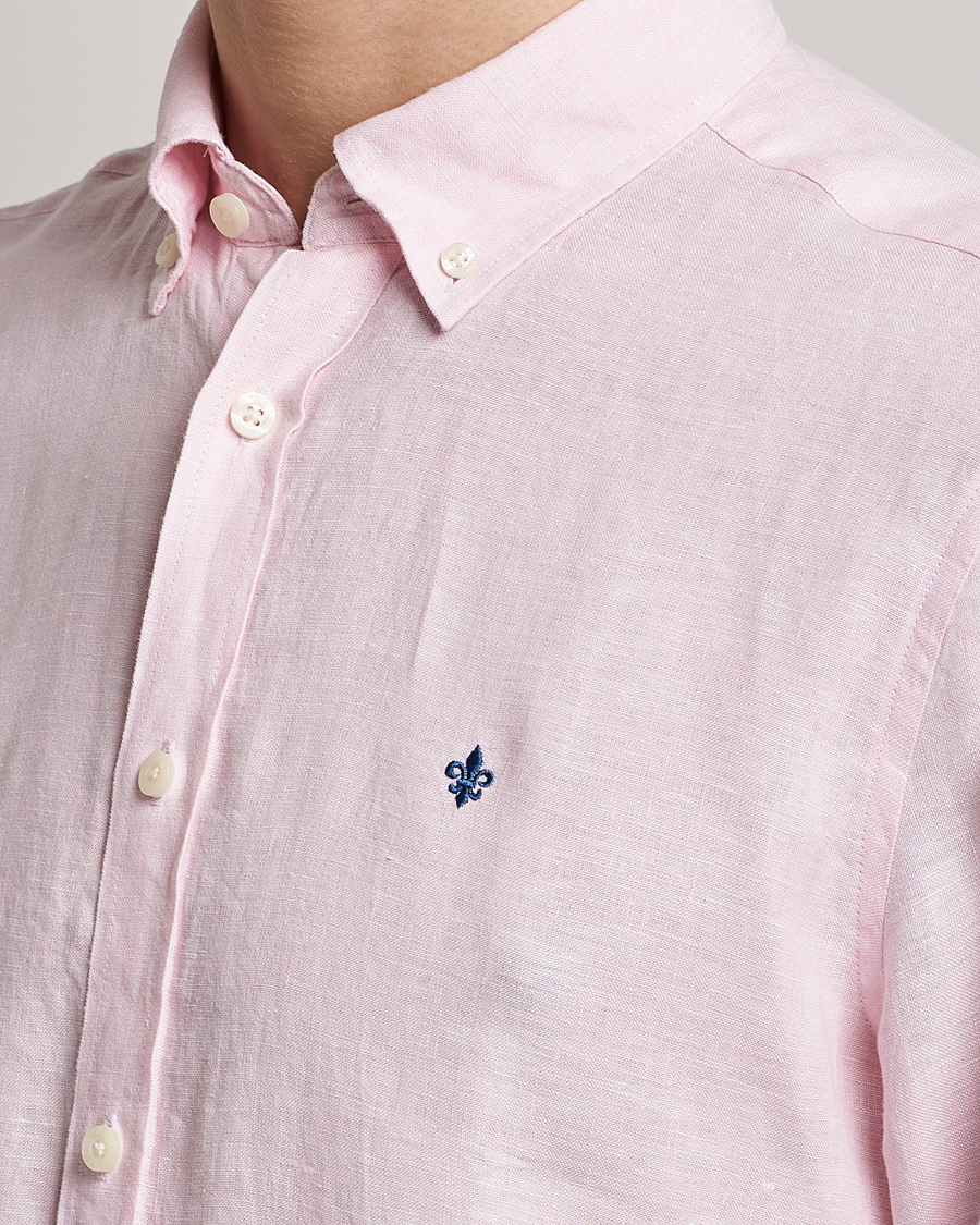 Hombres | Camisas | Morris | Douglas Button Down Linen Shirt Pink