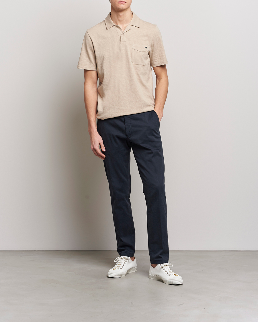 Hombres | Polos | Morris | Clopton Cotton Blend Polo Khaki