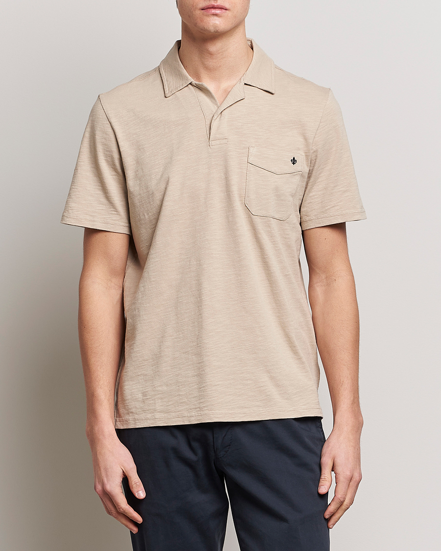 Hombres | Polos | Morris | Clopton Cotton Blend Polo Khaki