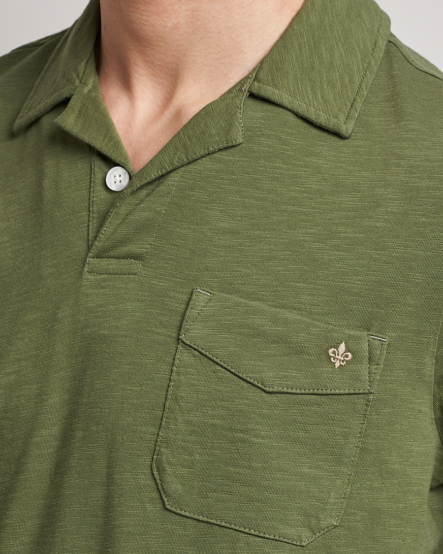Hombres | Polos | Morris | Clopton Cotton Blend Polo Sage Green