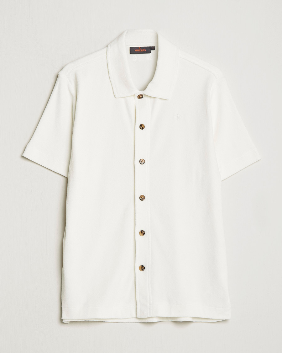 Hombres | Camisas | Morris | Hunter Terry Short Sleeve Shirt Off White